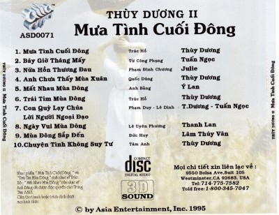 Asia 071 - Thuy Duong 2 - Mua tinh cuoi dong