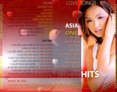 Asia 152 - Asia Number 1 hits love songs - CD1